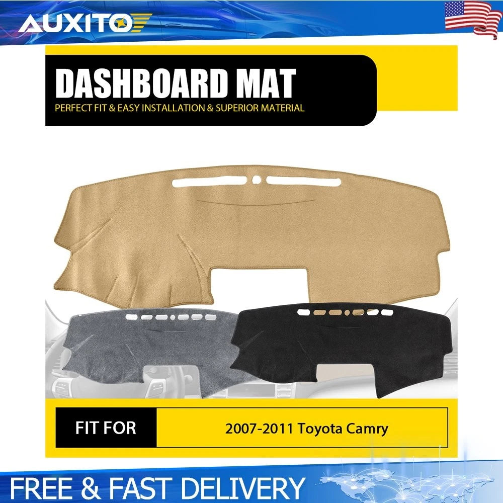 Dash Mat Cover for Toyota Camry (2007–2011) - Black Gray Beige