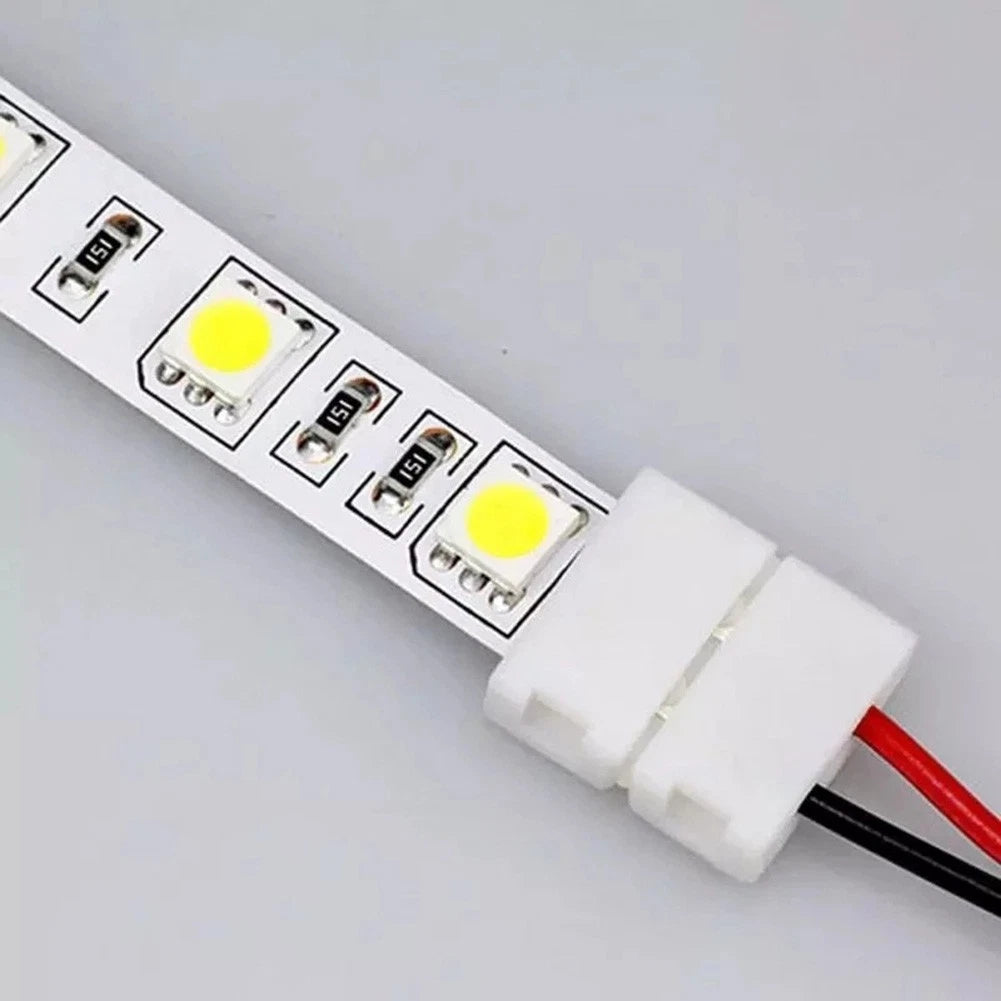 10PCS LED Strip Connector Clips 2Pin for 10mm LED Strips