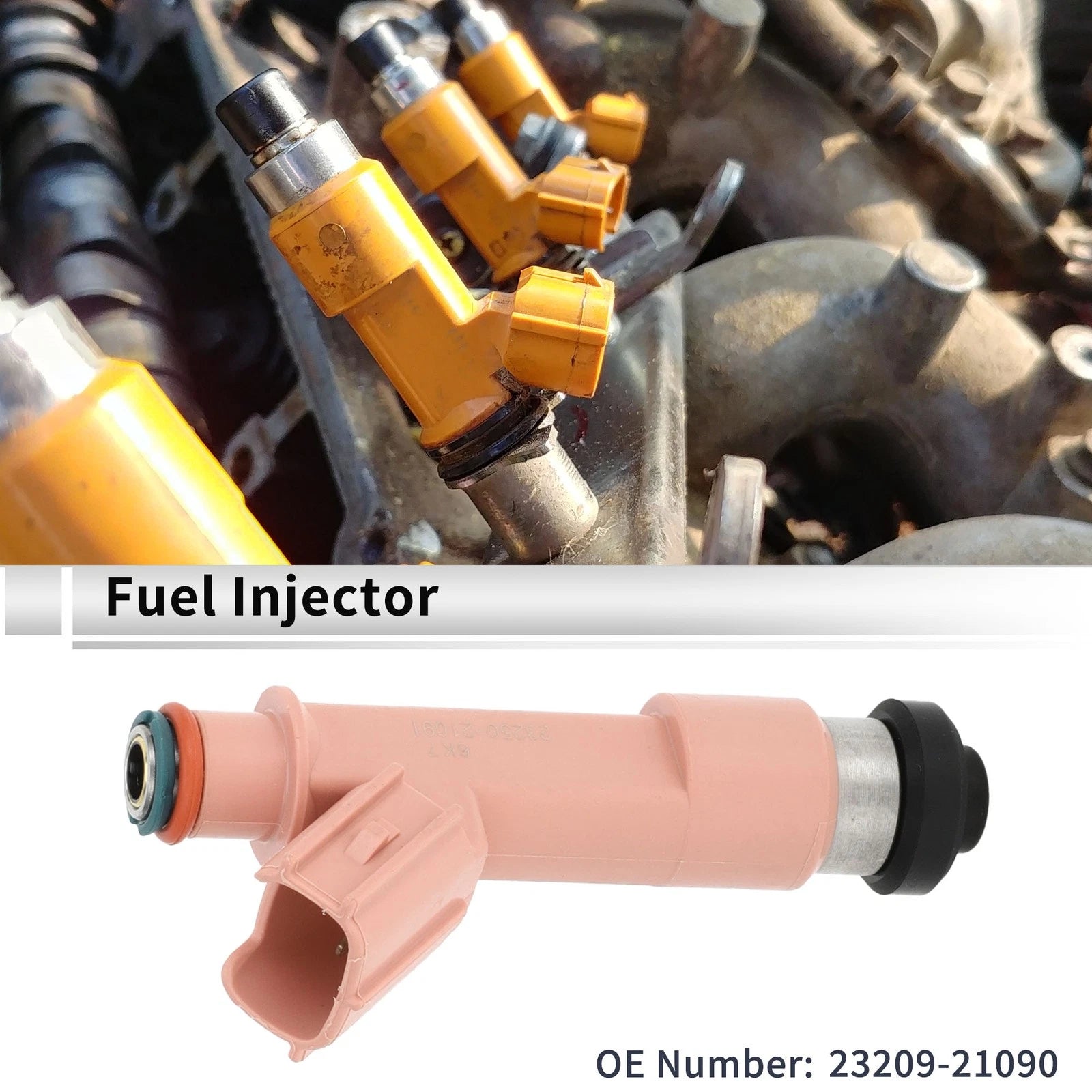 Fuel Injector No. 23209-21090 for Toyota Prius C (2012–2018) 1 Pc Pink