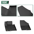 Set of 2 All Weather TPE Floor Mats for Hyundai Santa Fe (2013–2018)
