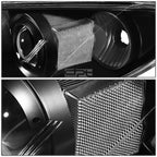 Set of 2 Black Housing Clear Euro Projector Headlights for Mazda 3 (2004–2009)