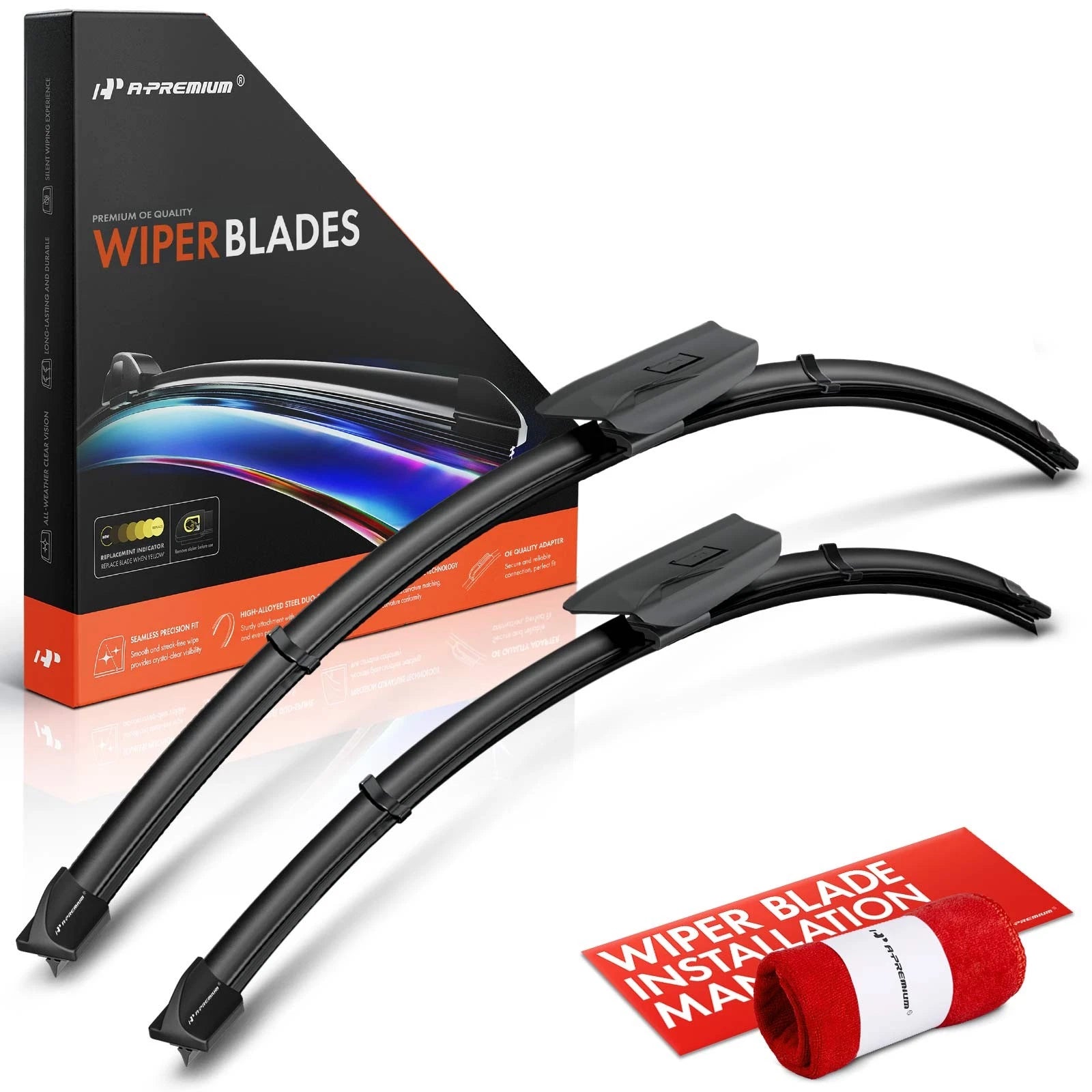 2Pcs Windshield Wiper Blades for Mercedes-Benz C43 AMG (1997–2000)