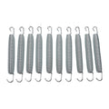 Set of 10 Galvanized Steel Springs for Trampolines