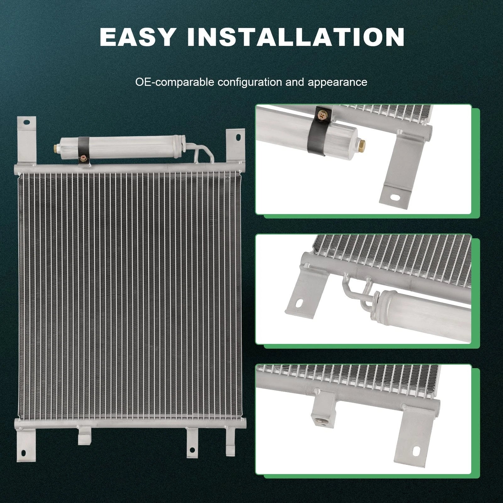 Aluminum AC Condenser for Nissan Versa (2012–2019)