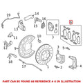 Set of 4 Rear Disc Brake Pads for Mercedes-Benz (OEM 0004204604)