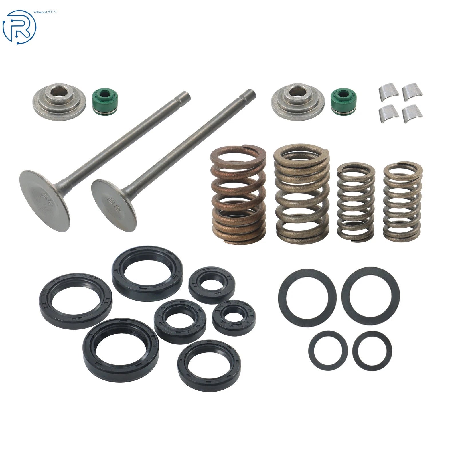 Engine Valve Kit with Oil Seal for Honda Recon 250 TRX250 (2002–2018)