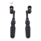Saddle FootPeg for Harley (1.25" Engine Guard, Black)