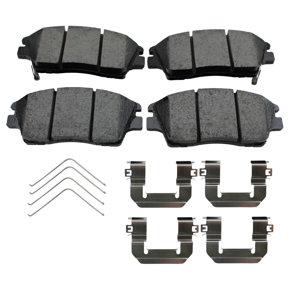Set of 4 Akebono ProACT Front Ceramic Brake Pads for Hyundai Tucson, Elantra, Kia Sportage (2010–2023)