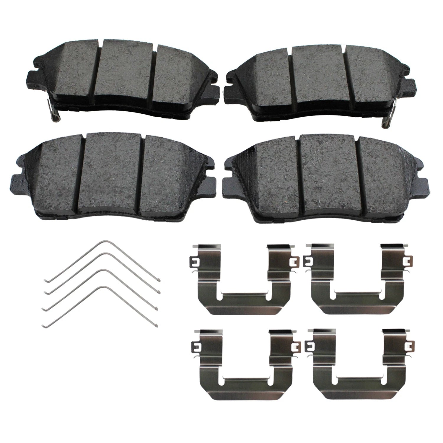 Set of 4 Akebono ProACT Front Ceramic Brake Pads for Hyundai Tucson, Elantra, Kia Sportage (2010–2023)