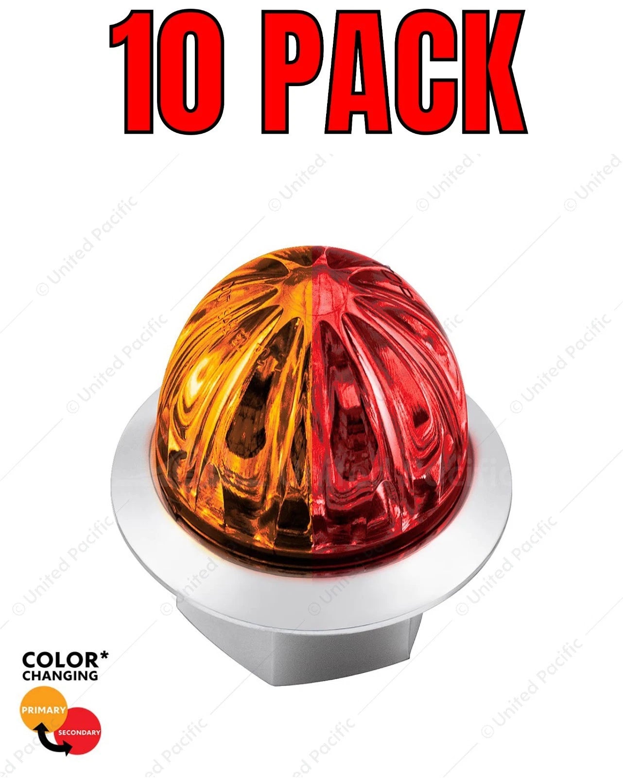 LED Lighting Pair Watermelon Double Fury 1-1/8 Clear Lens for Universal Use (2000–2025)