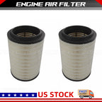 2X Air Filter AF26163M for Volvo VNL VNM Trucks (Replaces AF26472M, 21715813)