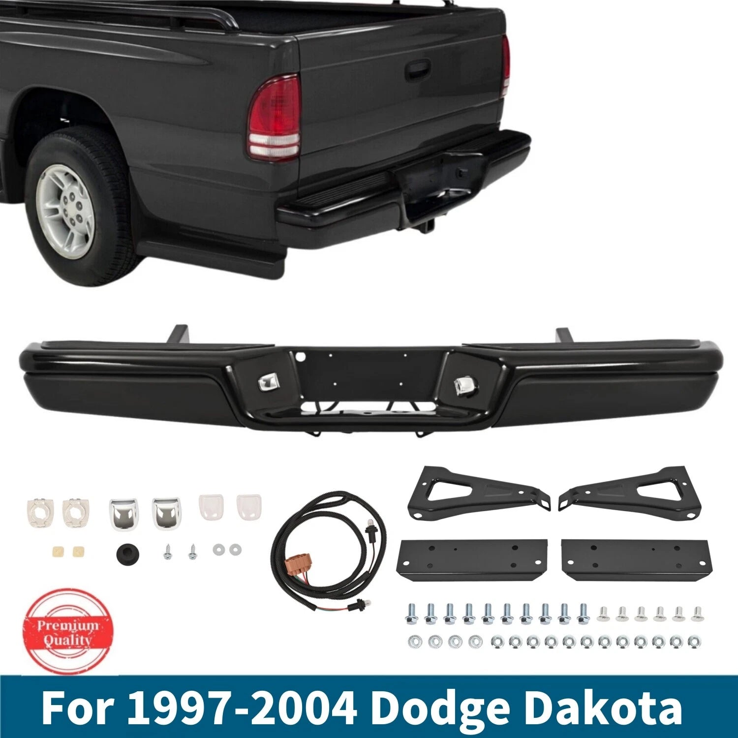 Rear Step Bumper Assembly for Dodge Dakota (1997–2004)
