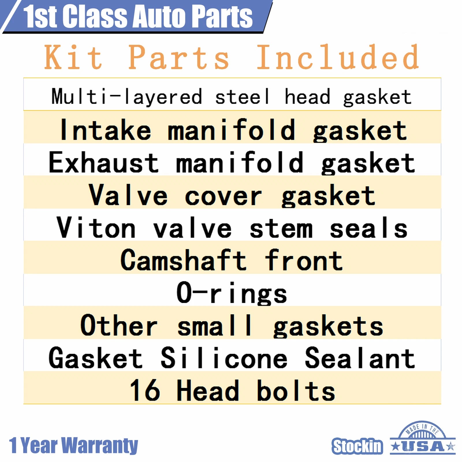 Cylinder Head Gasket Set with Bolts for Chrysler 300 Pacifica Dodge 3.5L (2004–2008)
