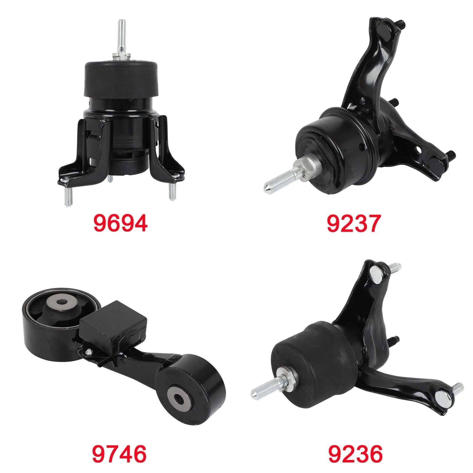 Engine & Transmission Mount for Toyota Sienna L4 2.7L (2011–2013) 9694 9237 9746 9236