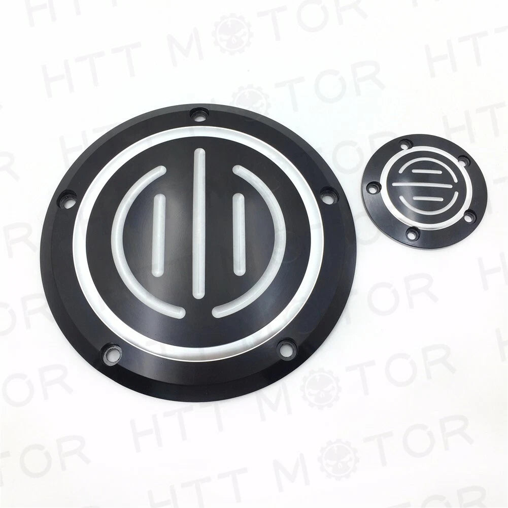 Black Derby Timer Cover for Harley Dyna Sportster XL 883 1200 (2004–2023)