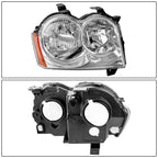Set of 2 Headlights for Jeep Grand Cherokee (2005–2007)