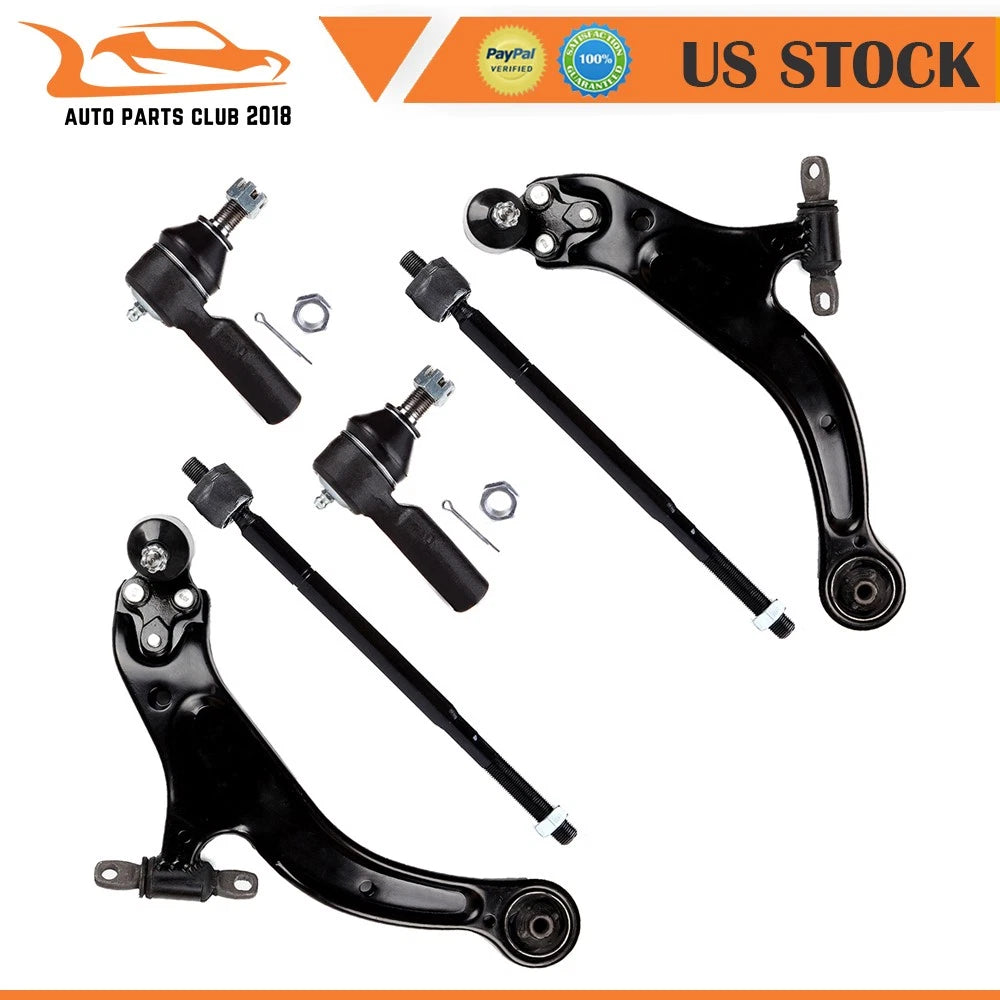8pc Front Suspension Kit for Toyota Solara (1999–2003) - Lower Control Arms, Tie Rods