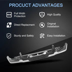 Chrome Rear Step Bumper for Toyota Tundra (2007–2013)