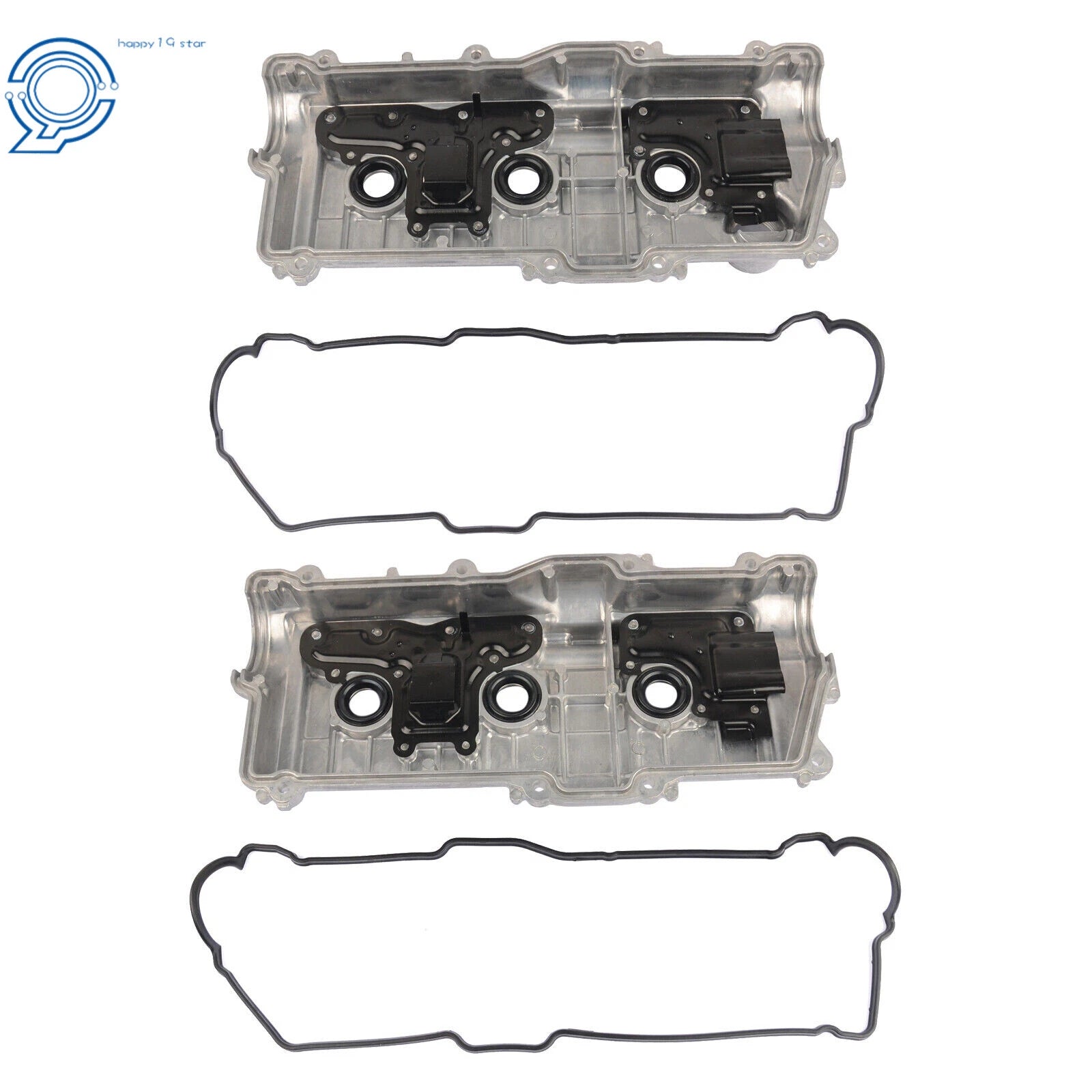 Pair Engine Valve Covers with Gaskets for Toyota Tacoma T100 4Runner (1995-2004)