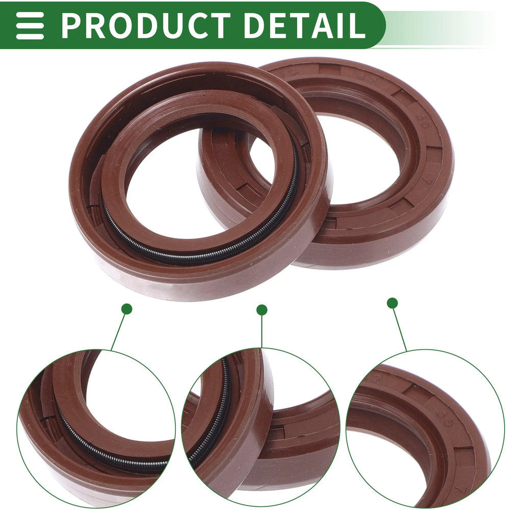 Set of 5 Oil Seal Rotary Shaft Seal FKM Rubber 22x35x7mm