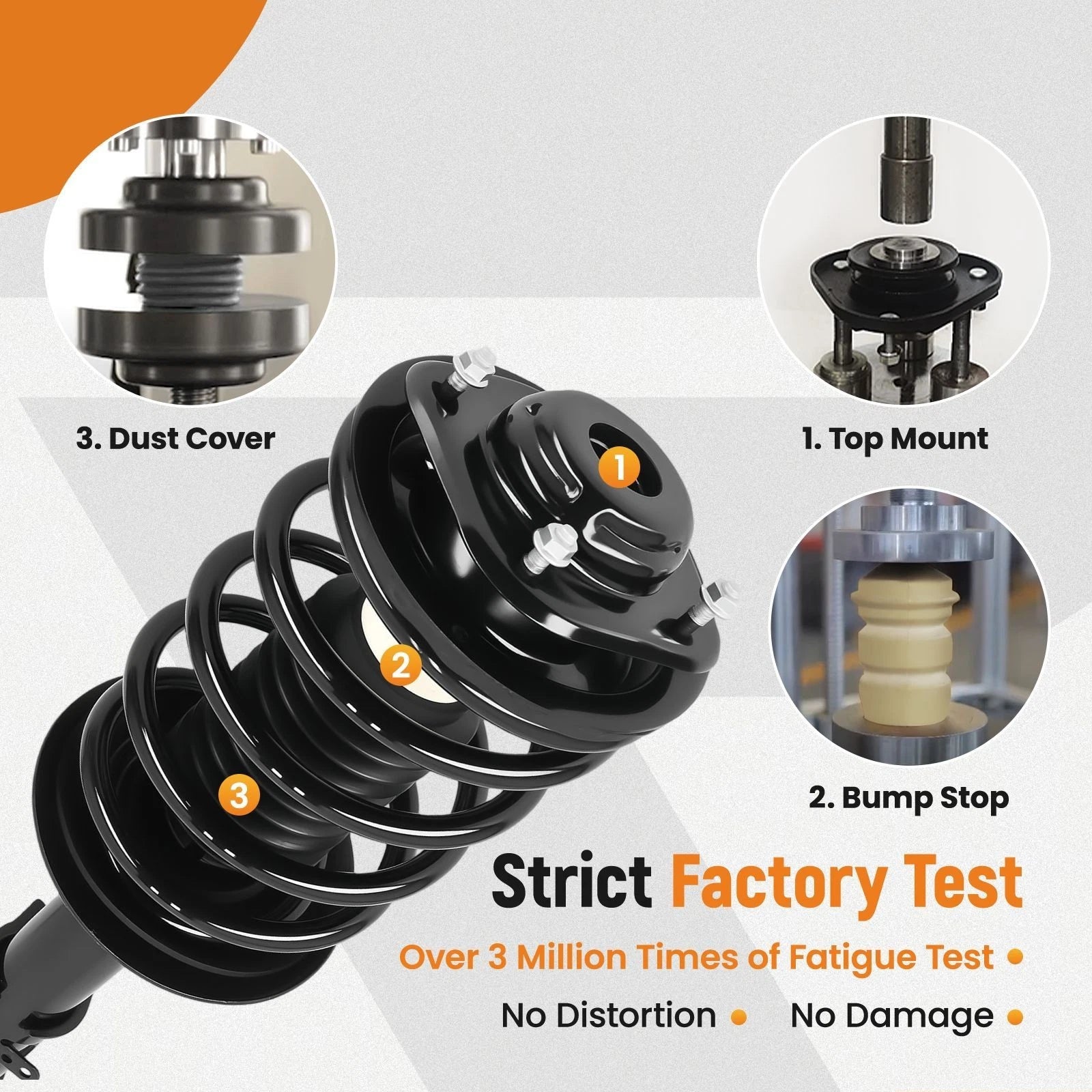 4X Complete Struts & Coil Springs for Chrysler PT Cruiser (2001–2010)