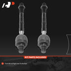 2X Front Inner Side Tie Rod End for Kia Sorento Hyundai Santa Fe (2013–2019)