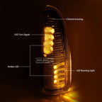Chrome Amber LED Tow/Side Mirror Running Signal Light for Ford Superduty (2000–2007)