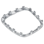 Steering Wheel Ring Trim Center Frame Cover Silver for Audi A3 A4 A5 A6 Q5 Q7
