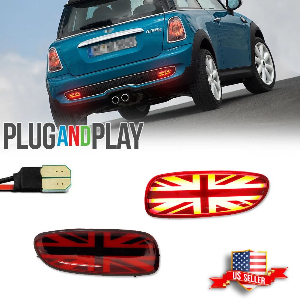 2X LED Rear Fog Lamps for Mini Cooper R56 R57 R58 R59 S JCW (2006–2015)