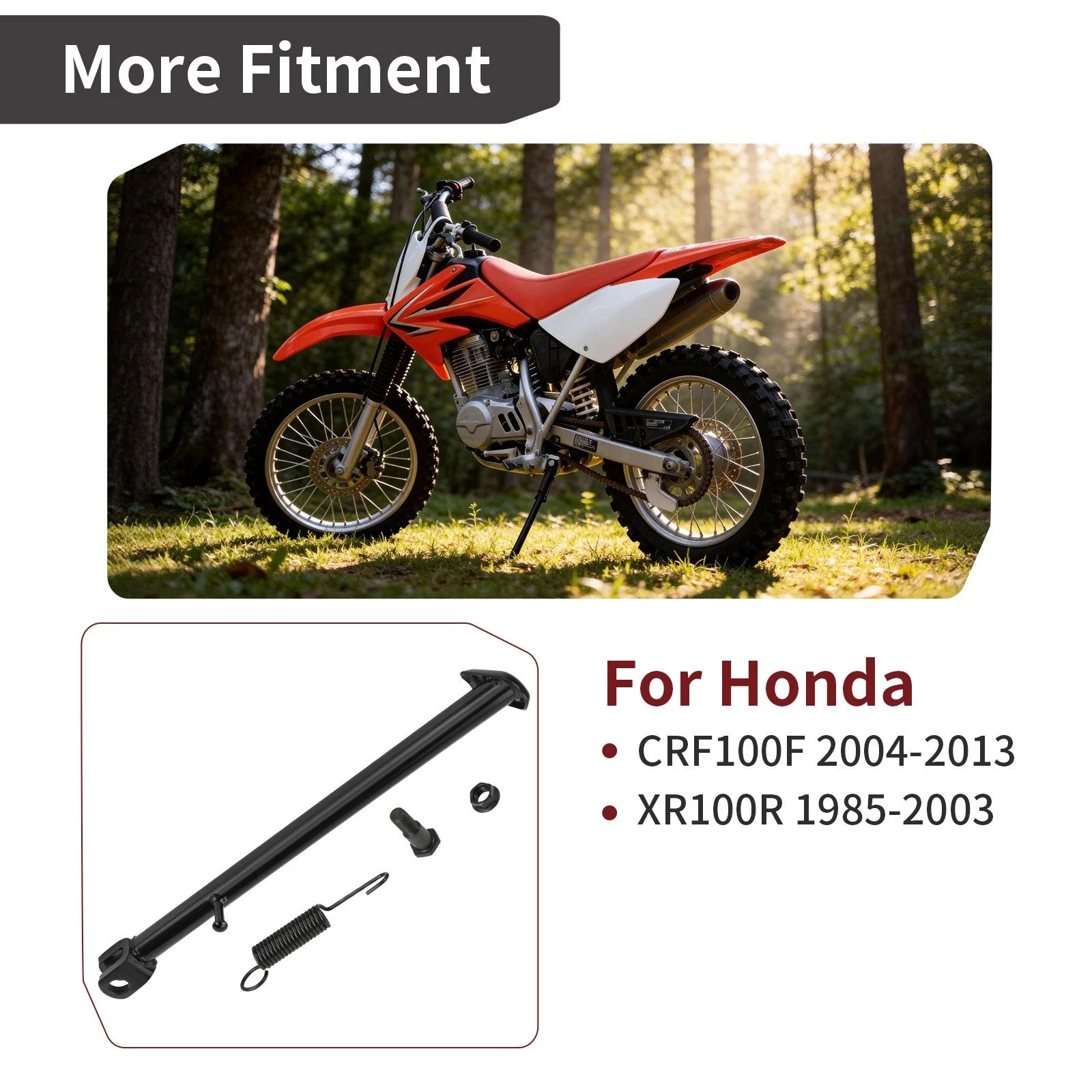 Kickstand Kit for Honda CRF100F (2004–2013) & XR100R (1985–2003) 50530-KSJ-670