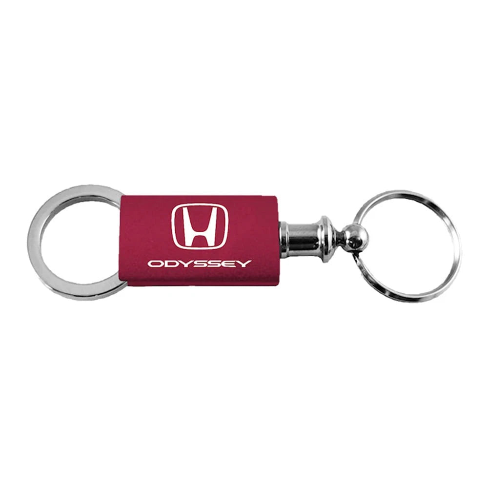 Burgundy Anodized Aluminum Valet Keychain -Officially Licensed for Honda Odyssey