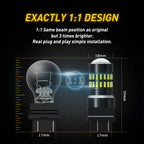 2X LED Reverse Backup Light Bulbs for AUXITO 3157 3156 (6000K)
