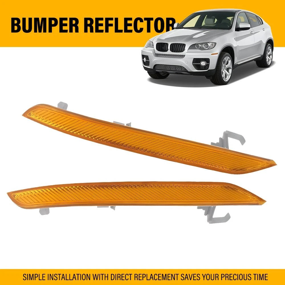 Amber Front Bumper Side Marker Reflectors for BMW X6 E71 E72 X5M (2008–2014) EPY