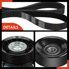 3X Serpentine Belt Drive Component Kit for Ford Windstar (1999-2003)