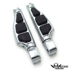 Chrome Stiletto Flat Footpegs for Yamaha Road Star Warrior (2002–2009)