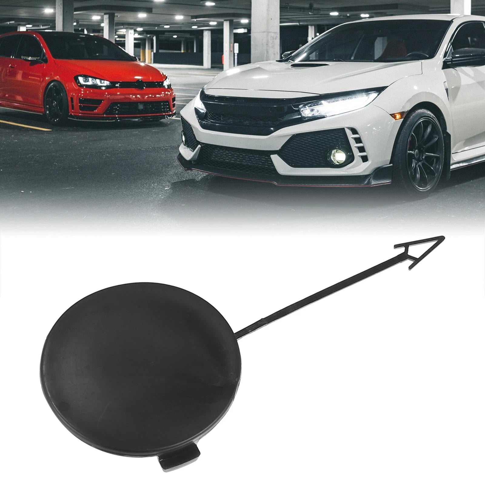 Tow Hook Cover Cap Trim for Audi A4 (2005–2009) 8E0807241C