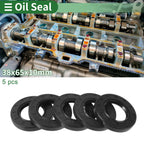 Set of 5 Oil Seal Rotary Shaft Seal NBR Rubber 38x65x10mm