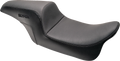 Drifter Seat for Dyna (2006–2017) - Black Logo, Smooth Vinyl, Carbon Fiber