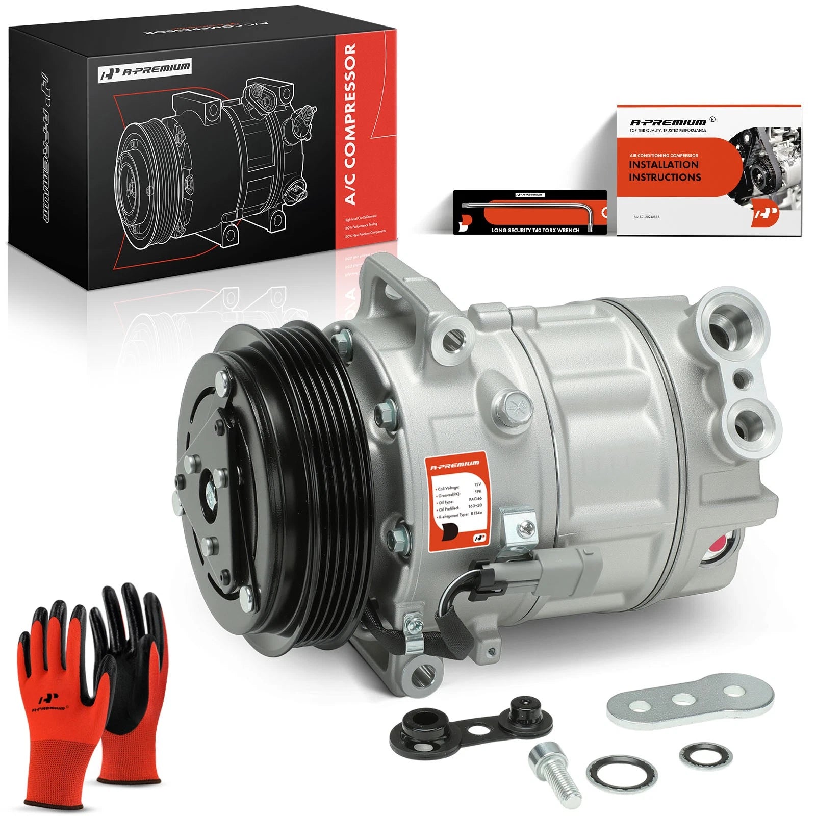 A/C Compressor with Clutch for Chevrolet HHR Cobalt (2005â2011)