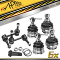 Set of 6 Front Sway Bar Link Ball Joints for Nissan Frontier Pathfinder (2005–2018)