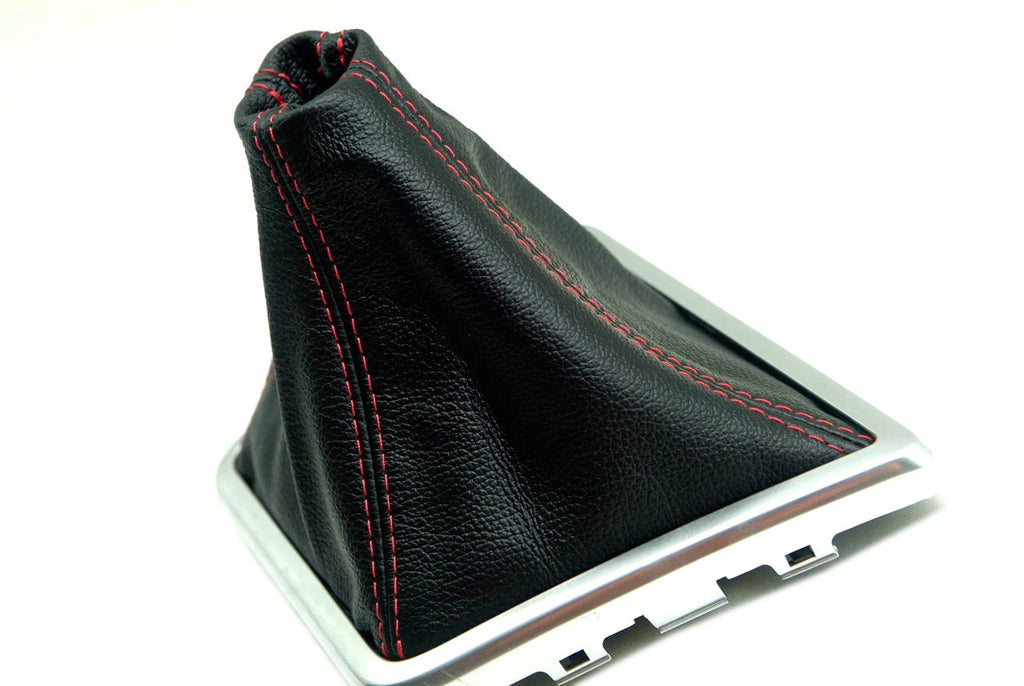 Manual Boot Leather Synthetic for Dodge Challenger (2008–2014) Red Stitch