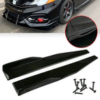 Glossy Black Front Bumper Spoiler Body Kit for Universal (Fits )