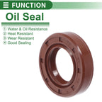 Set of 5 Oil Seal Rotary Shaft Seal FKM Rubber 20x35x8mm