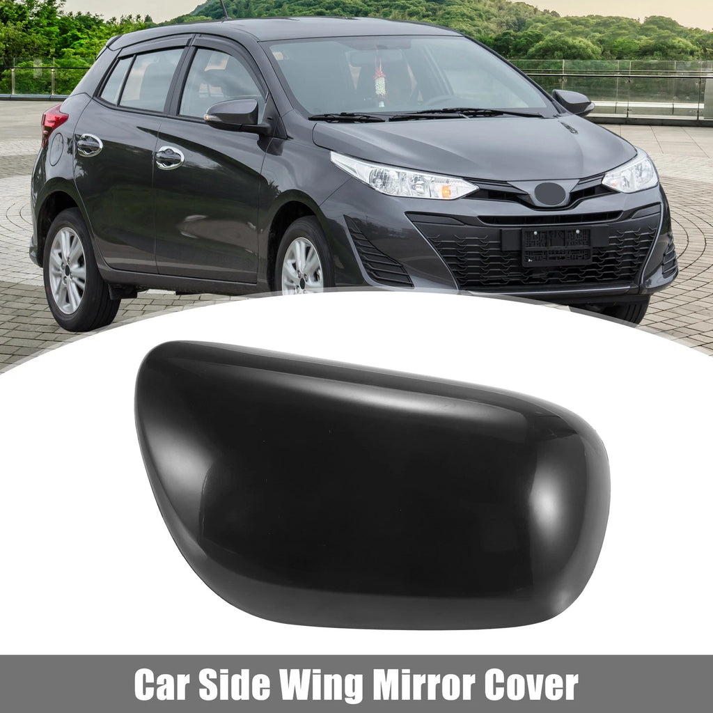 Right Side Wing Mirror Cover Cap for Toyota Yaris (2008–2013) Gloss Black