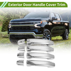 Set of 1 Exterior Door Handle Cover Trim for Chevy Silverado 1500 (2020–2022) ABS