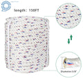 5/8" Double Braid Polyester Bull Rope for Arborist Rigging (7200 lbs)