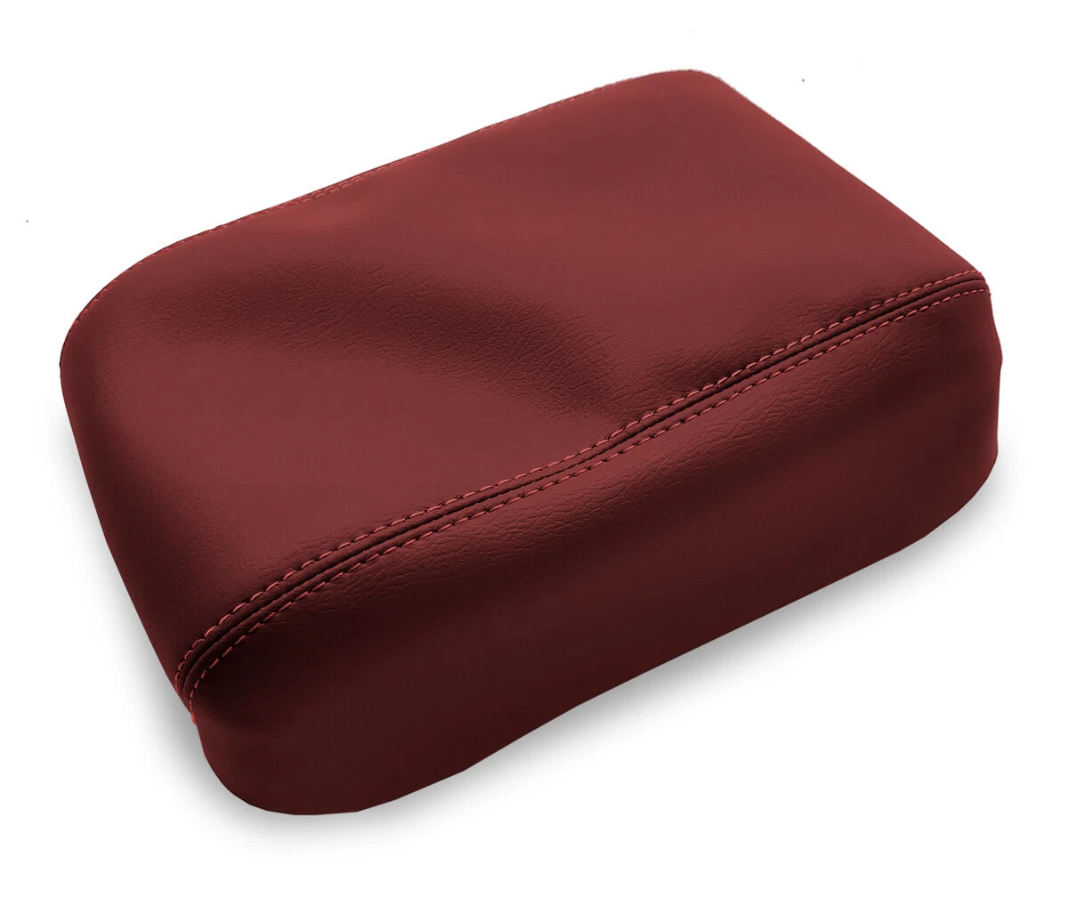 Center Console Lid Armrest for Jeep Wrangler (2018–2020) Red PVC Leather