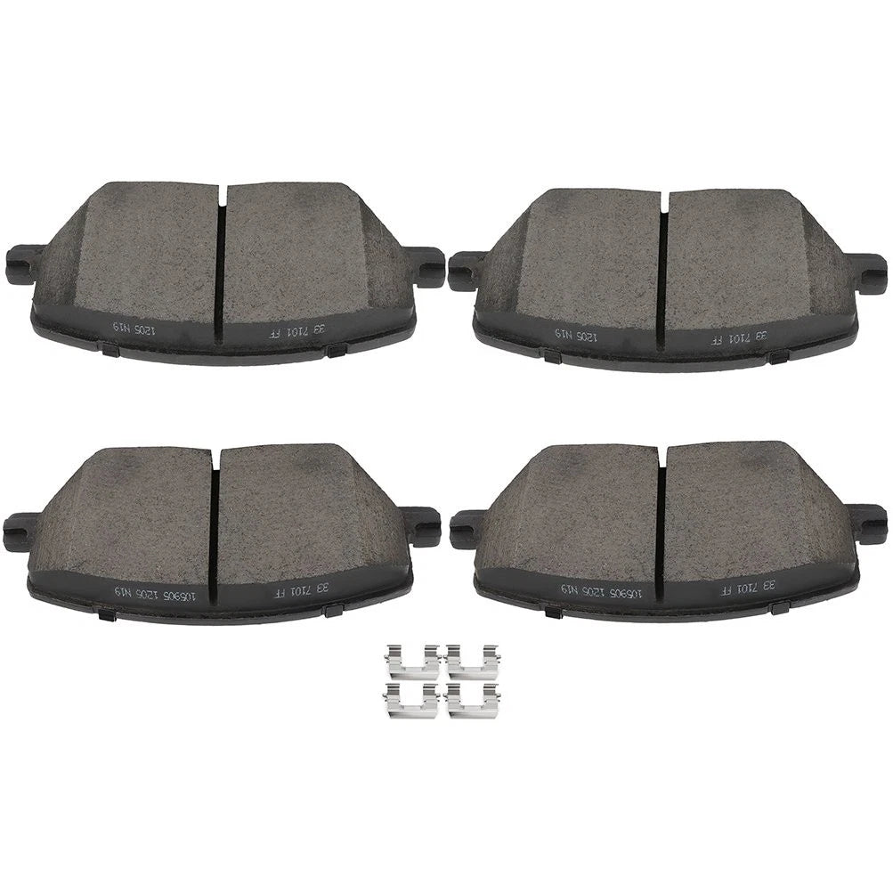 8PCS Ceramic Brake Pads for Jeep Compass (2018–2022)