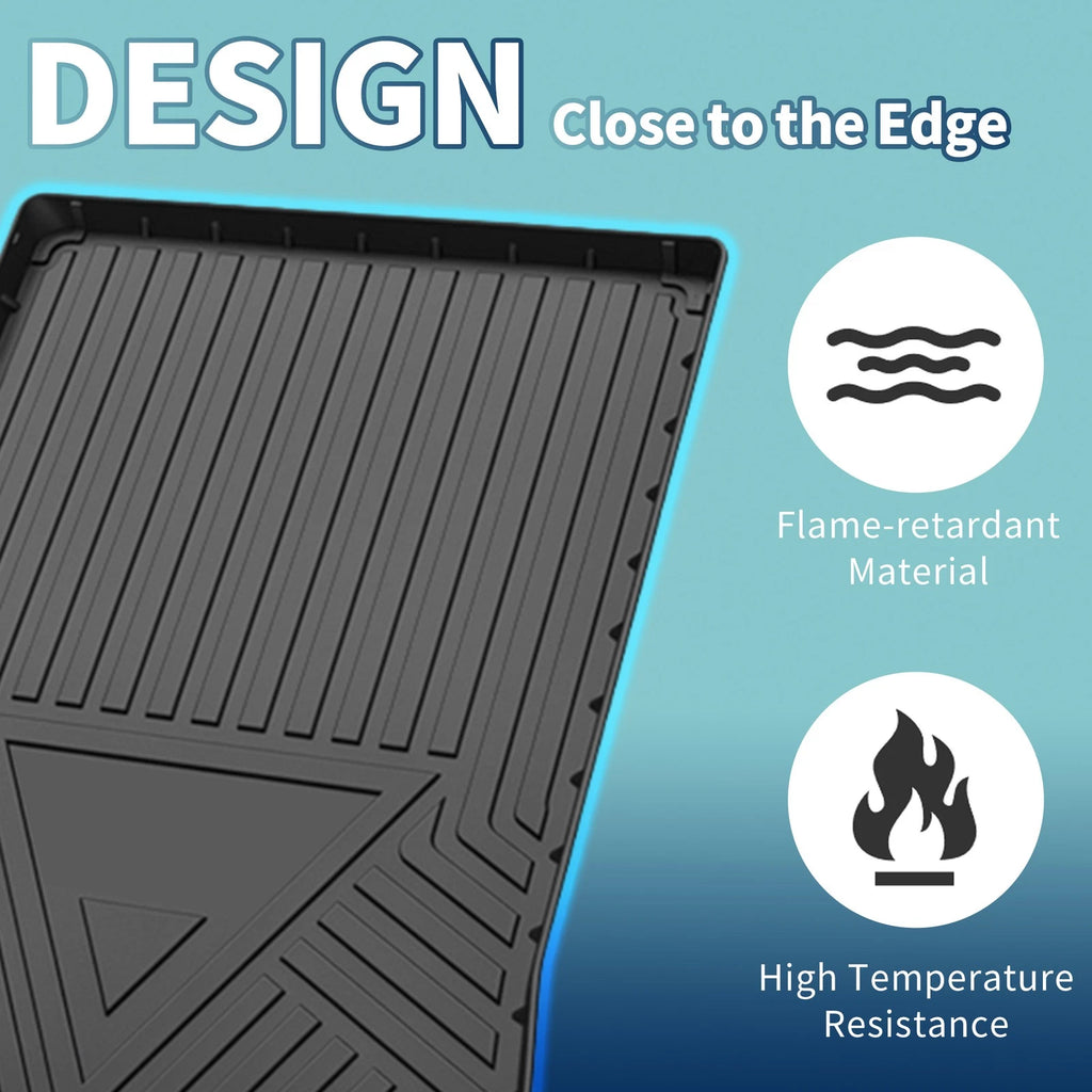 Flat Face Cargo Liner Rear Trunk Mat for BMW 5 Series (2017–2022) TPE