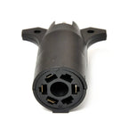 7 Way Round to 4 Pin Flat Trailer Light Adapter Plug Connector for RV